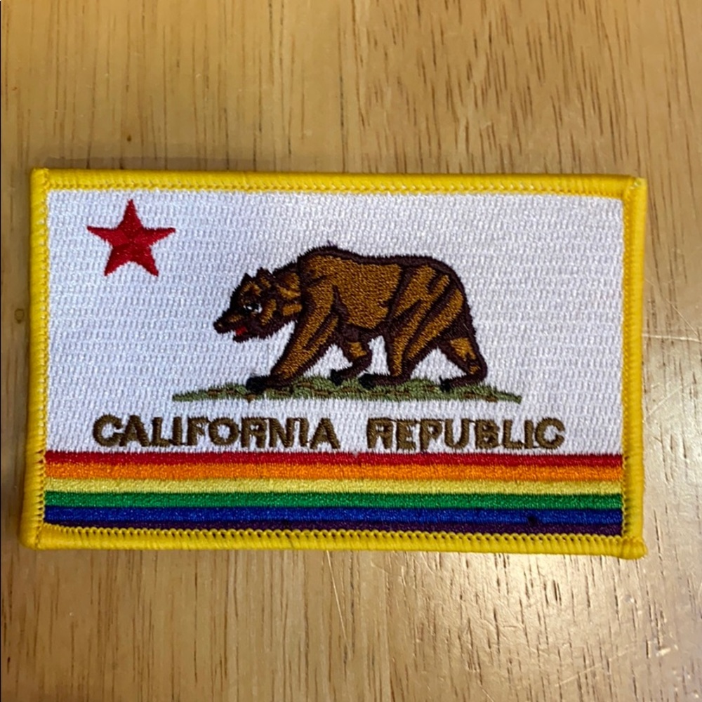 California Rainbow Flag Patch